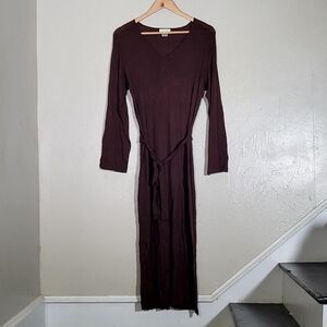 Natori Brown Tie Dress